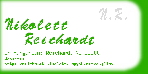 nikolett reichardt business card